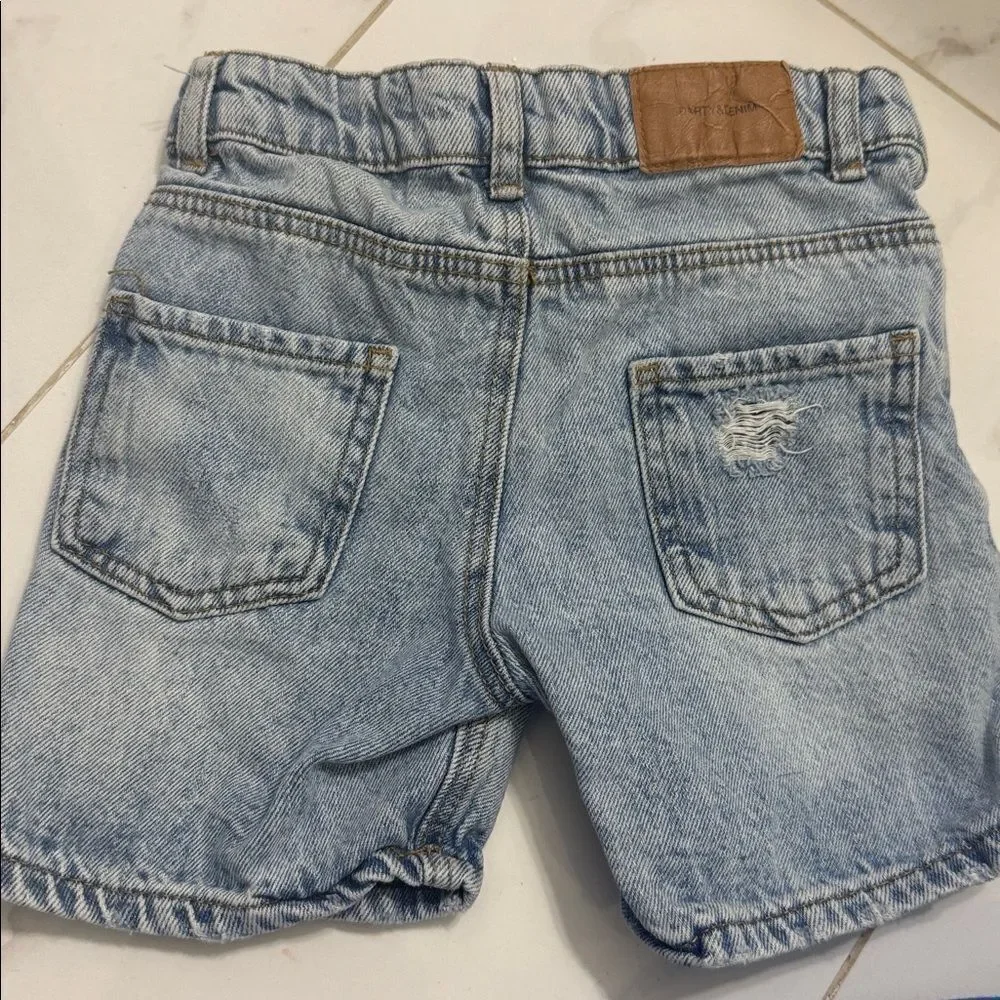 Stylish Kids Denim Shorts ZARA 12-18 Months - Cute Jean Shorts - LIKE NEW